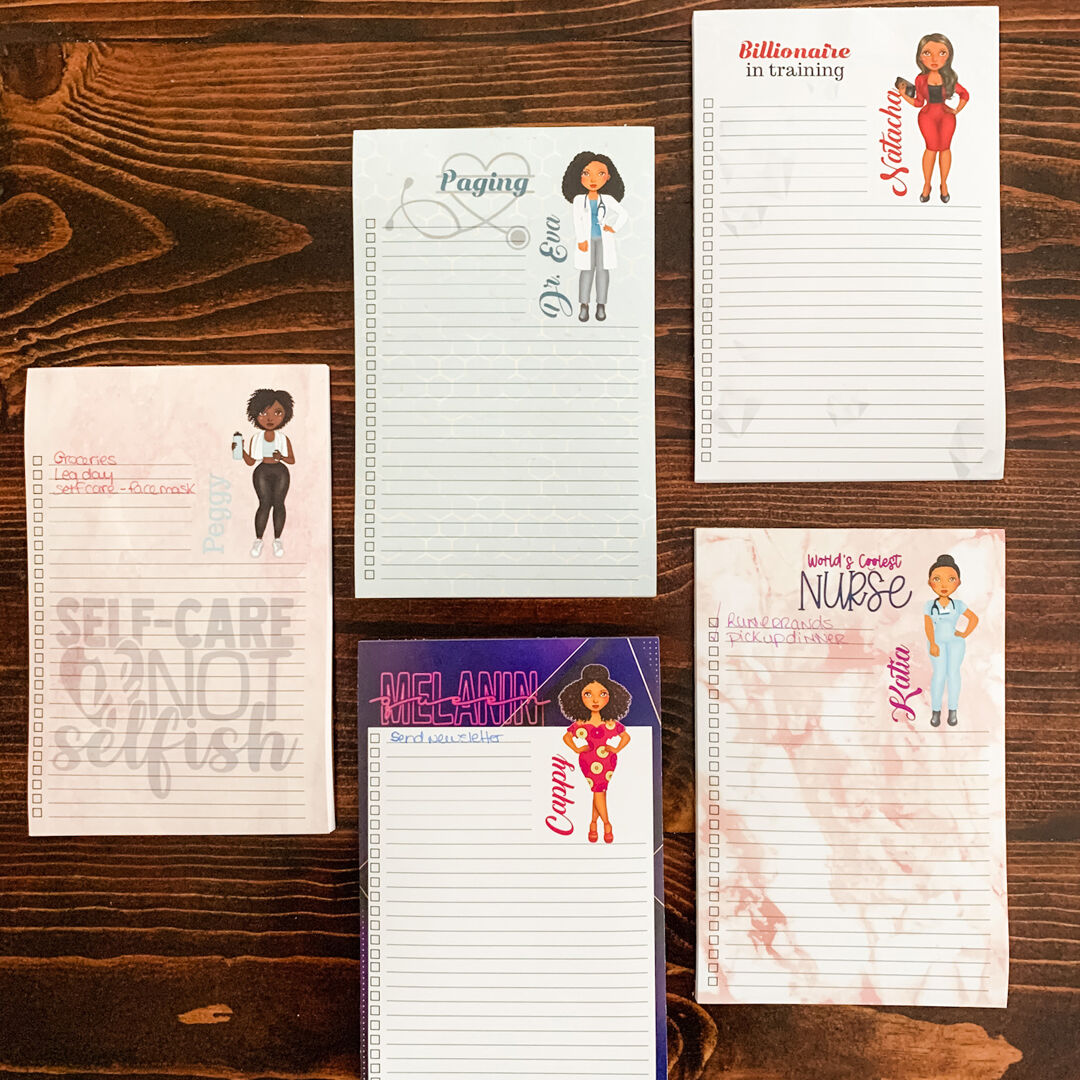 What is better then taking notes on a super cute personalized notepad?!

#notepad #personalizednotepad #notepads #dailyplanning #plannercommunity #organization #planner #stationary #listpad #blackgirlmagic #plannerlife #giftforher #giftforhim #personalizedgift #giftidea #handmade
