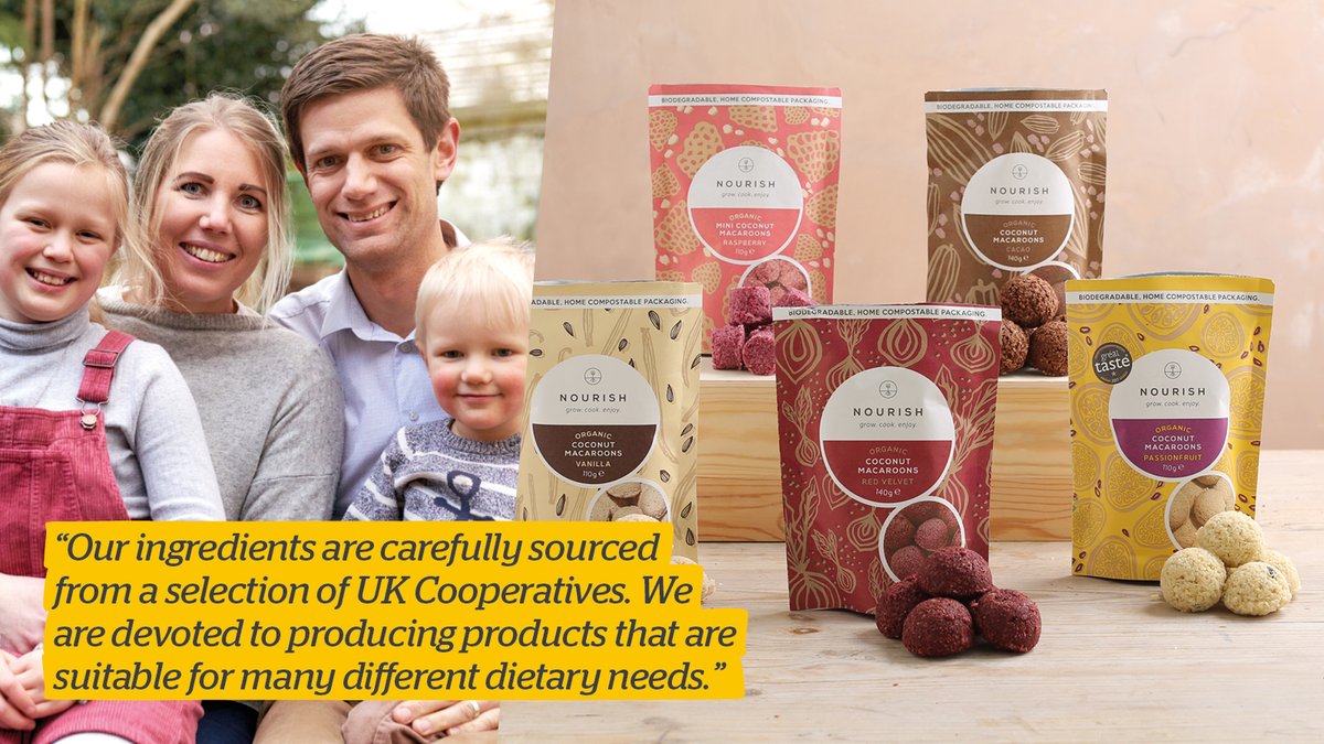 Founder and then-nurse, Ineke, started Nourish (<a href="/growcookenjoy/">Nourish - Grow, Cook, Enjoy</a>) to address the lack of nutritious snacks for her patients. The #vegan and gluten-free macaroons she makes with her team use only the best #organic ingredients. Get a taste here:bit.ly/3w3t25j