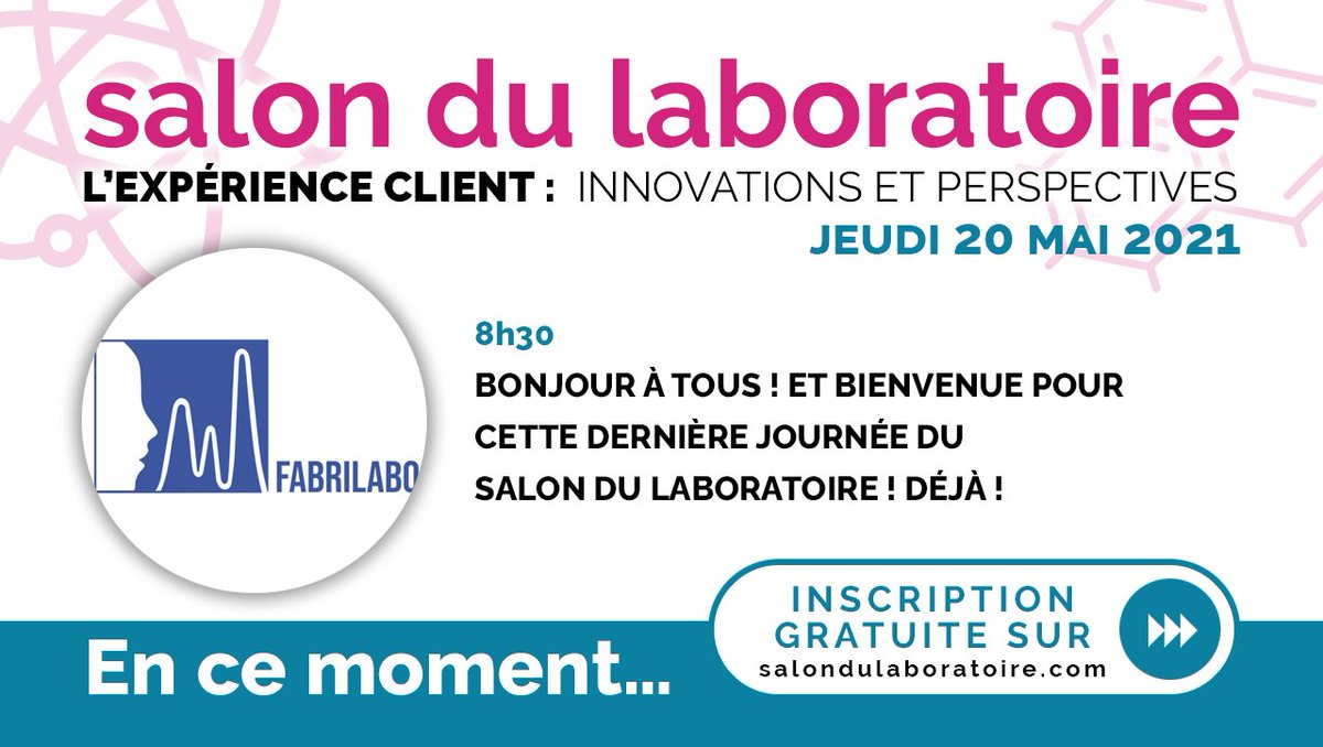 salondulabo's tweet photo. 👋 BONJOUR ET BIENVENUE À TOUS !
C'est parti pour la 3ème et dernière journée du #salondulabo !! 🧪🤩

Dernière chance pour participer au salon et avoir accès aux replays gratuits ! Inscrivez-vous sur :
➡️ https://t.co/Z16WEPMDAk https://t.co/0H2NToXwhC