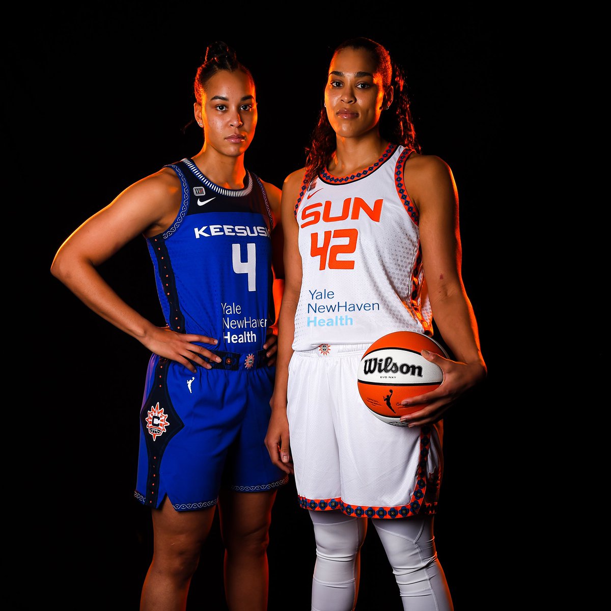 The sisterhood is real 🧡 Brionna and Stephanie Jones will take the floor together tonight as sisters in the WNBA for the first time. #BornForThis