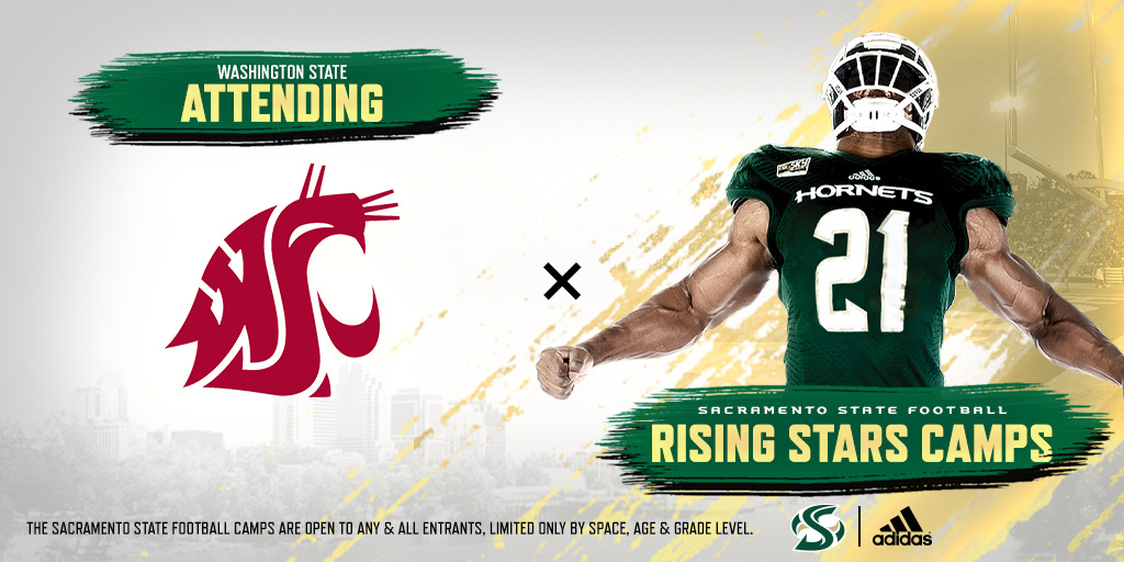 Sac State Football (@sachornetsfb) on Twitter photo .<a href="/WSUCougarFB/">Washington State Football</a> leaving the Palouse to check out the talent in Sac-Town. Join all of us on June 15th & 16th. Register now at hornetfootballcamps.com .<a href="/WSUCougarFB/">Washington State Football</a> leaving the Palouse to check out the talent in Sac-Town. Join all of us on June 15th & 16th. Register now at hornetfootballcamps.com