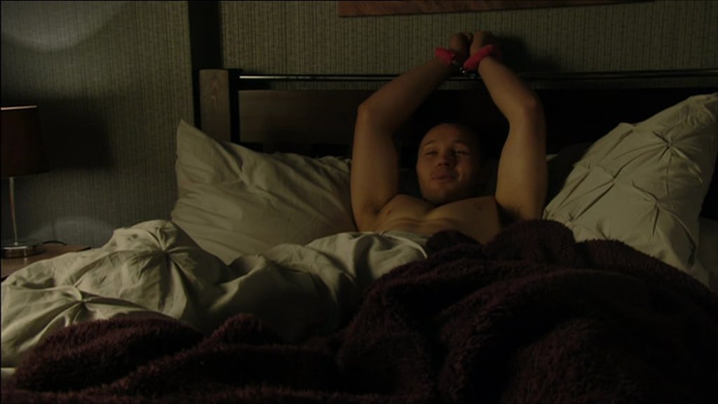 #EastEnders. "chained to the bed" It wouldn't be the first t...