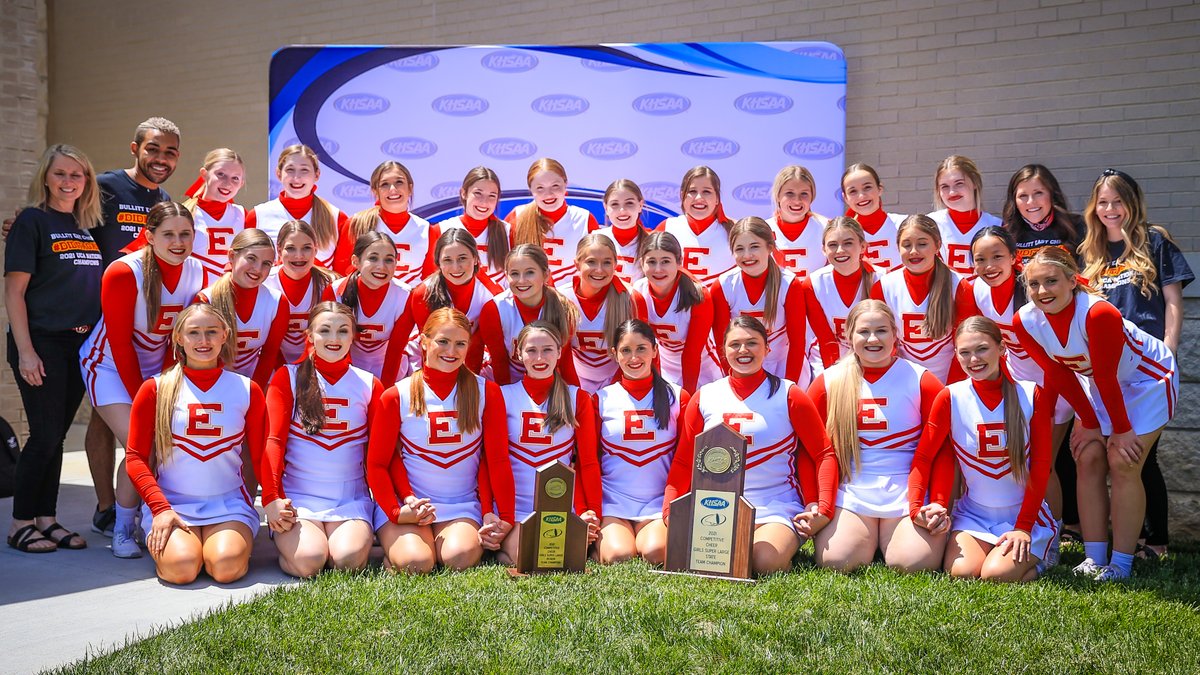 KHSAA's tweet photo. Congratulations Bullitt East, the 2020-21 KHSAA Competitive Cheer State Champions in the All-Girls Super Division.

Results - https://t.co/eNqUdeSZE4

@AthleticsBehs 

#khscc https://t.co/HB3OGCOzZa