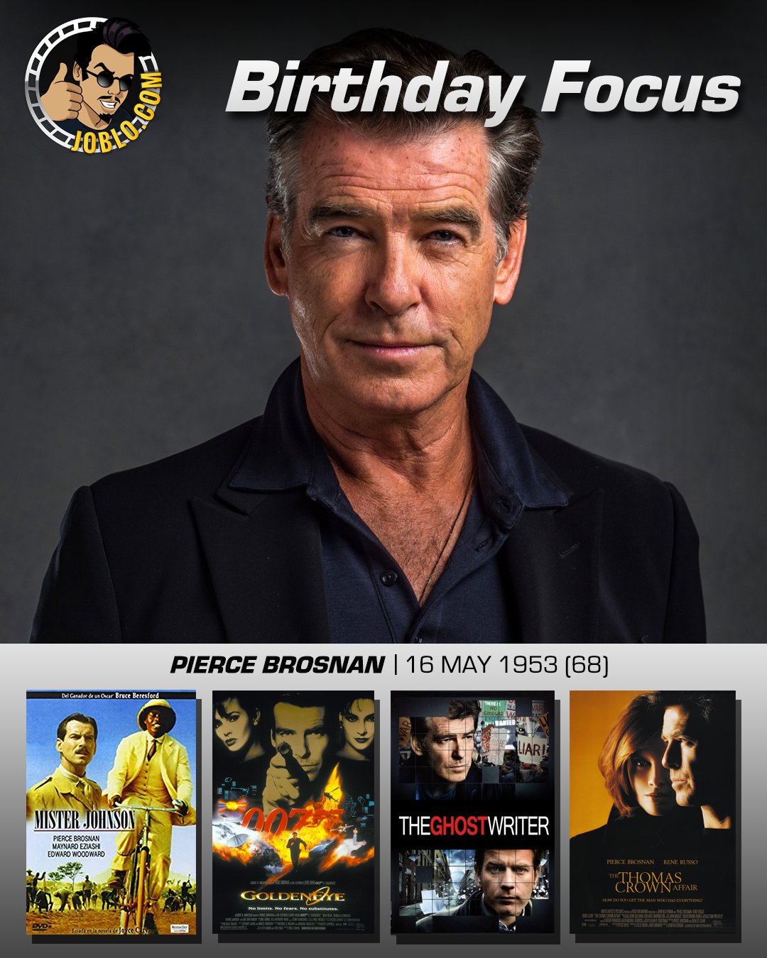 Wishing Pierce Brosnan a very happy 68th birthday! 