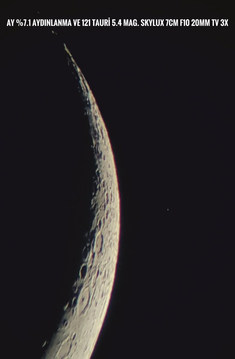ozkantatli's tweet image. Bu yılın ilk merkür fotoğrafı ve %7.1 aydınlatılmış ay fotoğrafı.
Skylux 7cm f10 Tv 3x samsung s7 edge. #edremit #van @AstroPhotoTurk