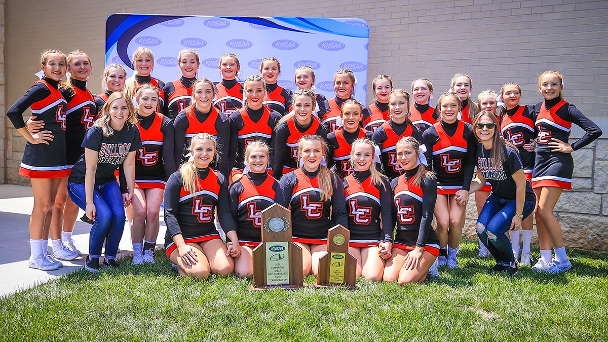 KHSAA's tweet photo. 2020-21 KHSAA State Competitive Cheer Championships - All-Girls Super Division Runner-Up - Lawrence County

https://t.co/XIlSDlAYpr

@LawrenceCoSch

#khscc https://t.co/Eg7SbMBI90