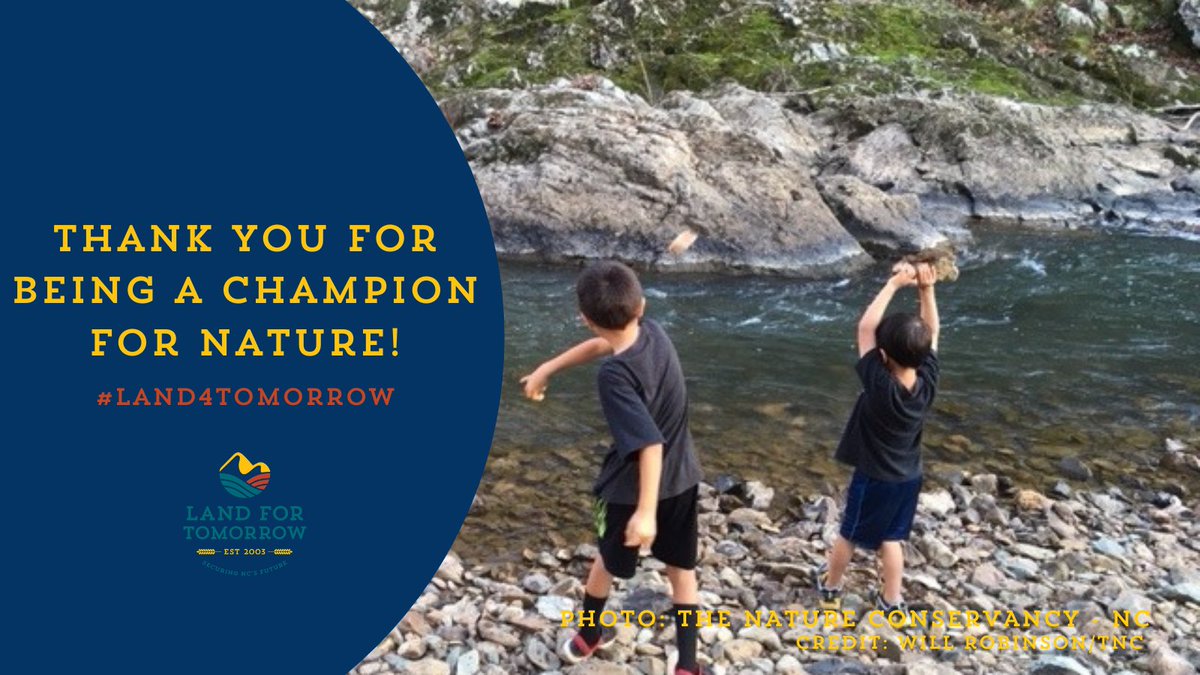 Our state’s land must be protected. Thank you <a href="/MikeWoodard/">Mike Woodard</a> for your leadership to protect our state’s most important economic assets: land and water. LEARN MORE >> land4tomorrow.org #land4tomorrow #ncgov #ncsenate #ncga #ncpol #ngleg #NC