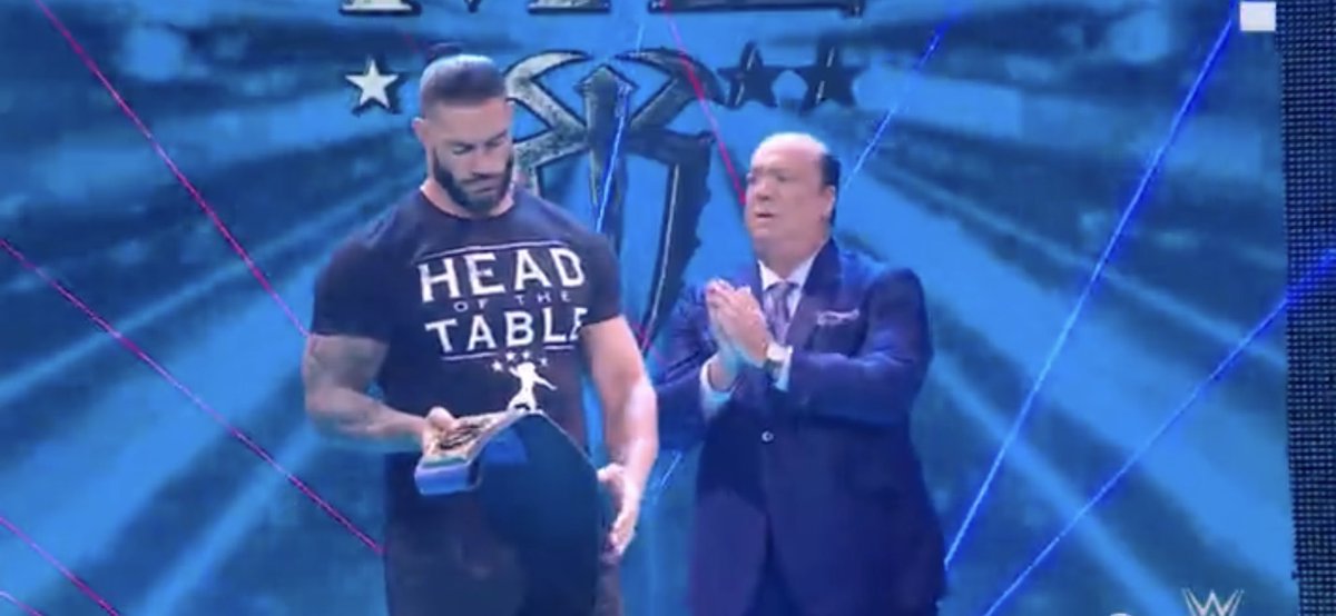 RRNETMedia's tweet photo. #RomanReigns #RomanEmpire #TribalChief #HeadOfTheTable #WWE  #WWESmackdown (@WWERomanReigns) https://t.co/6wrKolvE13