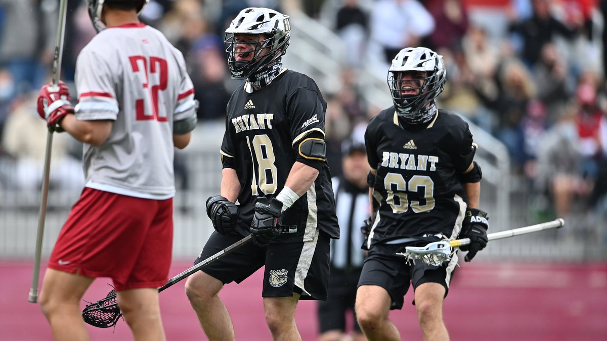 That feeling when the boys are on ESPNU this Sunday.

Retweet if you'll be cheering on @Bryant_Mlax in the first round of the 2021 NCAA Men's Lacrosse Championships this Sunday. 

Watch here: bit.ly/3w57iGa

#GoBryant