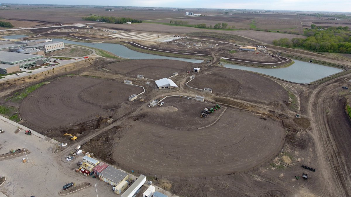 Initial grading is done and drainage has started on the first four fields at Triumph Park in Waukee.