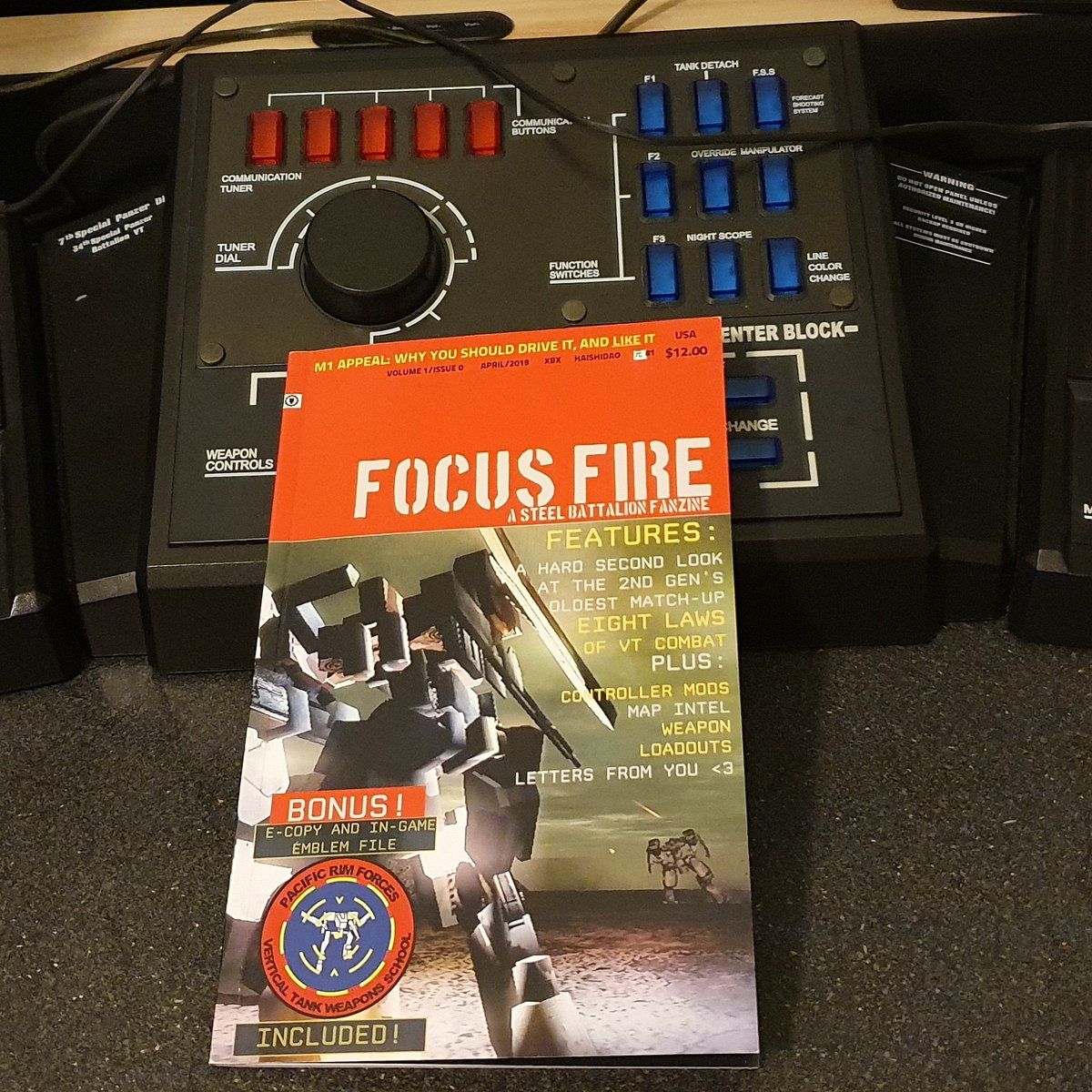 RazorStoJ's tweet photo. Get your copy of FOCUS FIRE!! A Steel Battalion Fanzine created by the whole SB Xlink community today! Check my pinned tweet for the link to purchase. The more we sell will give us more incentive to continue with another issue! #SteelBattalion #OriginalXbox #FocusFire!! https://t.co/It32VZG60R