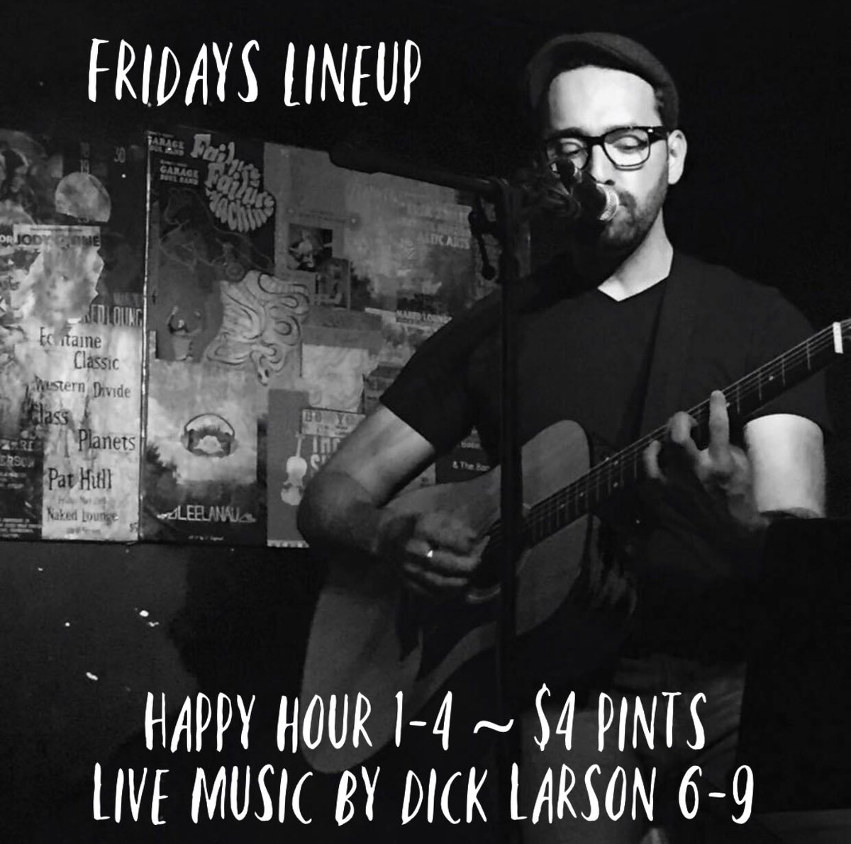Happy hour is on! Get $4 pints until 4pm. Later, we have live music by Dick Larson from 6-9 🎸 Kick back on the patio with a pint and enjoy your Friday night with us! Cheers 🍻 #sacfountainhead #tgif