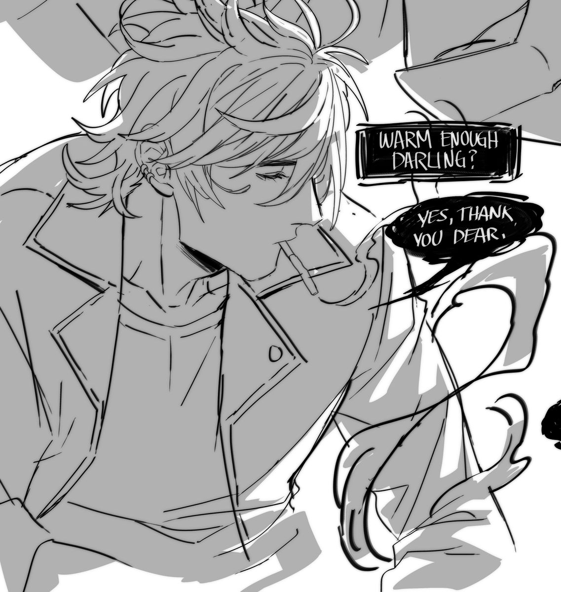 close ups-
@julieraptor held me at gunpoint to draw them kissing or else im a coward