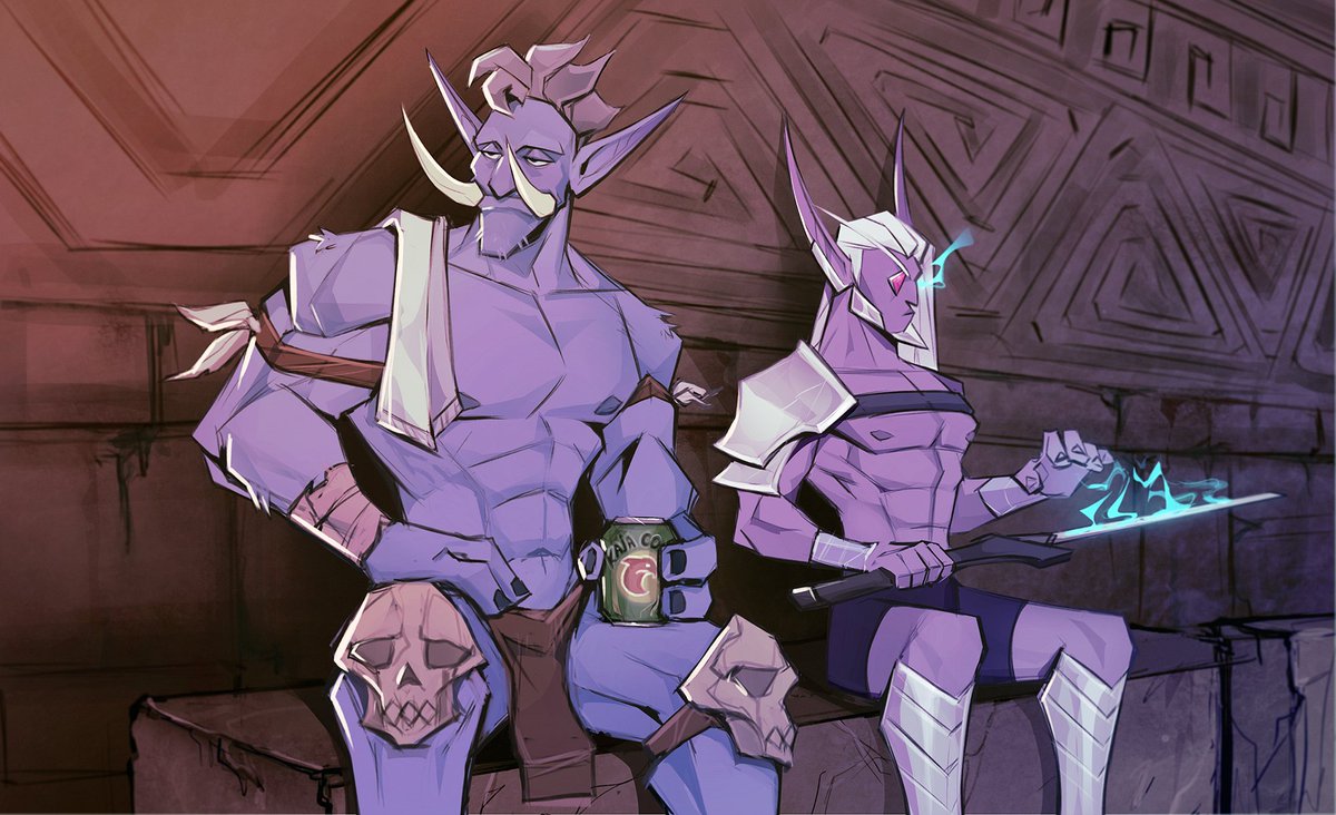 Zendune (@Person5443) and Lasse are waiting for the next Gurubashi Arena fight