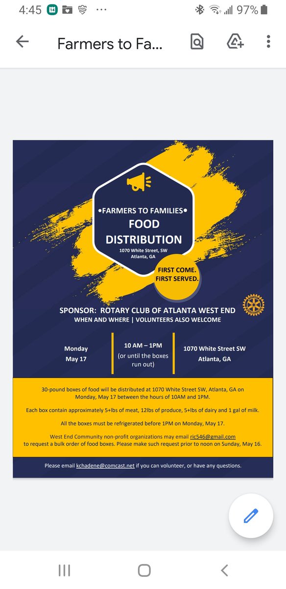 Please share with neighbors and networks