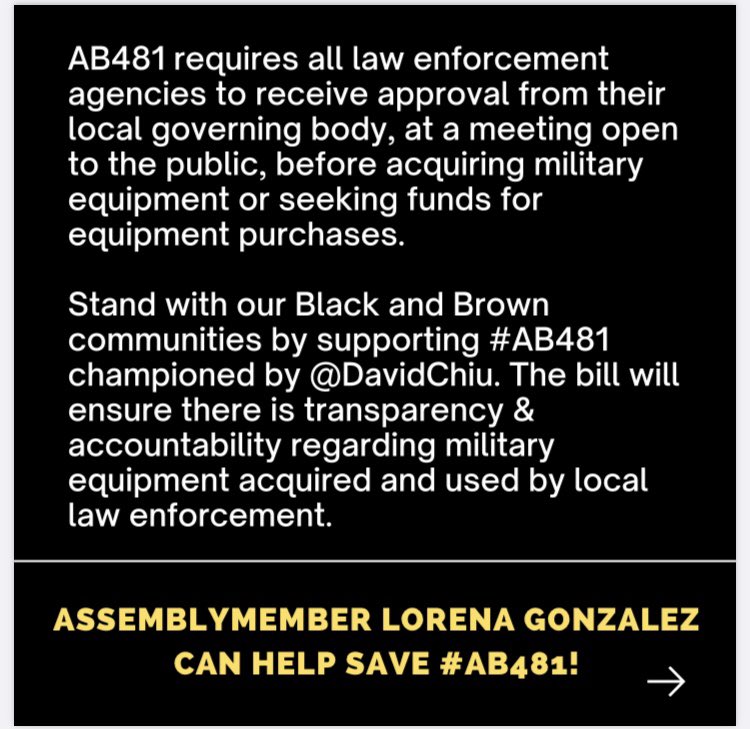 iejusticetable's tweet photo. Call @LorenaAD80 to let her know you are in support of keeping police accountable and want a part in disarming law enforcement from their military equipment https://t.co/aee6WYY2wY