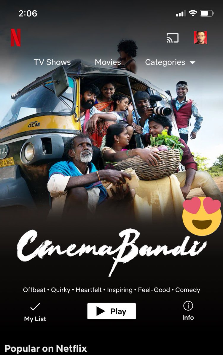Its so glad that this #CinemaBandi film made happy tear to me by recalling my  childhood memories and dreams. Thanks #CinemaBanditeam #Praveenkandregula #vasanthmaringanti and Raj &Dk. You people have good heart by expressing every normal person felt in their lifes.
#Greatfilm