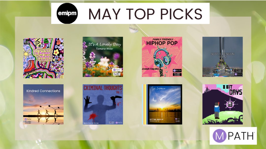 Congratulations to all of the #mpathcomposers who were featured on @emipmuk's May Top Picks playlist! #musiclibrary #musiccomposer #newmusic #album #track #inclusion #musicproduction