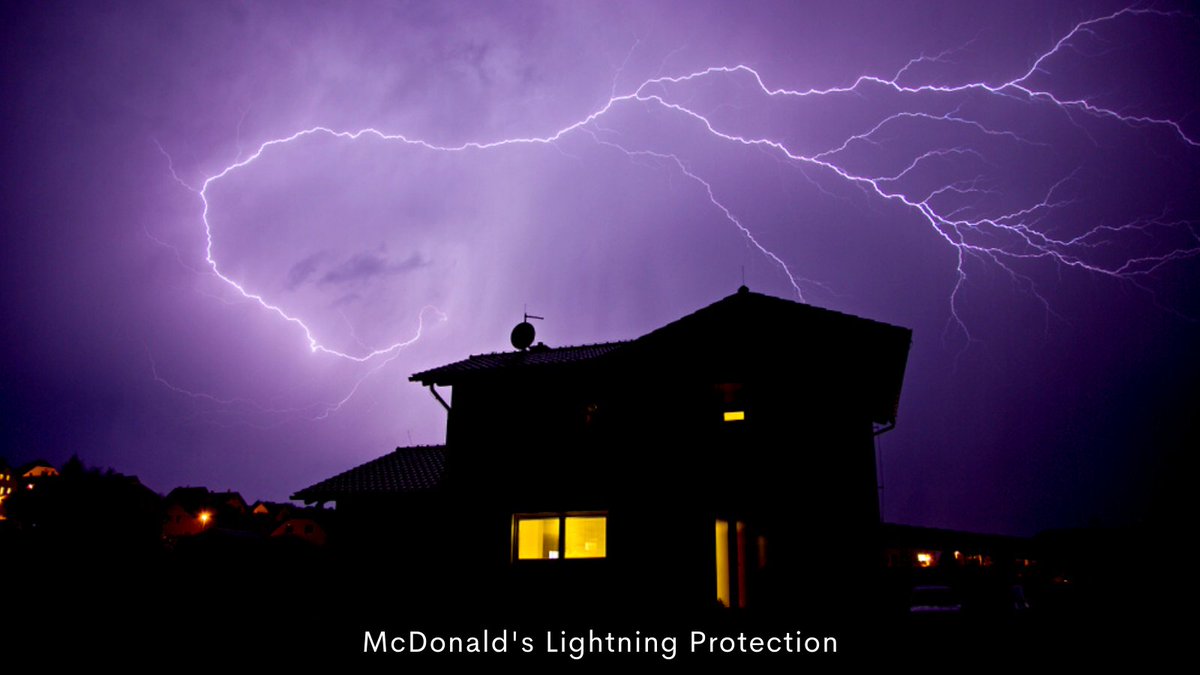 mcdonaldslight1's tweet image. Minimize the dangers of a storm with a lightning rod installation in place. Call our team for information on our quality lightning protection products! 
 #LightningRod #LightningProtectionSystem