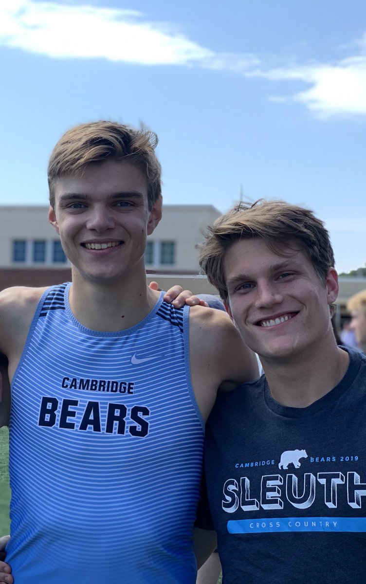 Cole and Lyle did what it took to qualify for the Finals at the State Meet in the 800! Tomorrow they’re in for a huge race. <a href="/Cambridge_AD/">Cambridge Athletics</a> <a href="/CambridgeHS1/">Cambridge High School</a>
