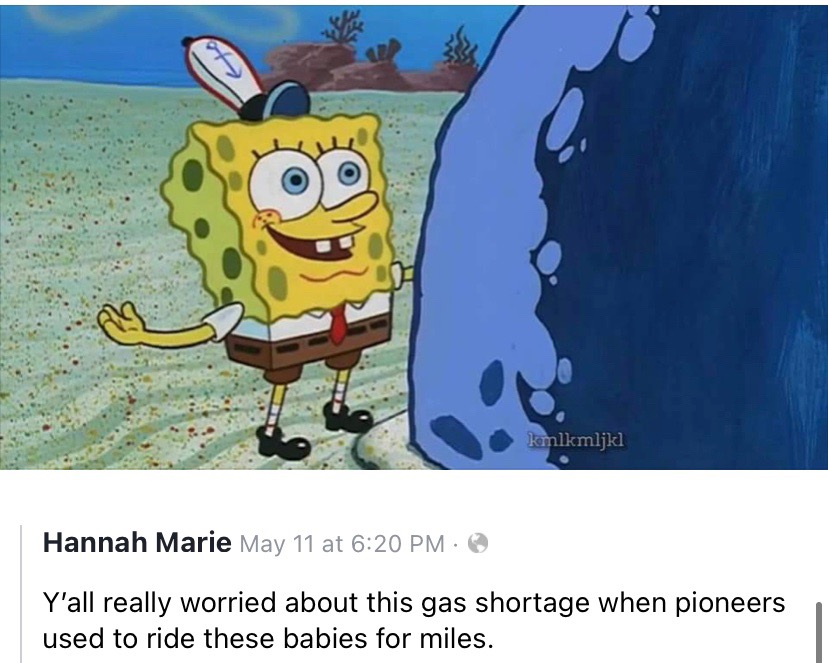 suttonimpaQt's tweet image. Facebook with another banger 😂 #gasshortage #pipelinecyberattack