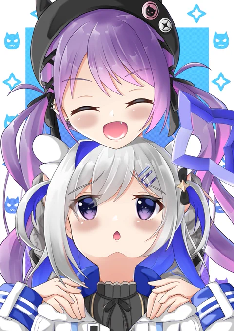 ツイン天使
        なんちゃって😋
#かなたーと #TOWART 