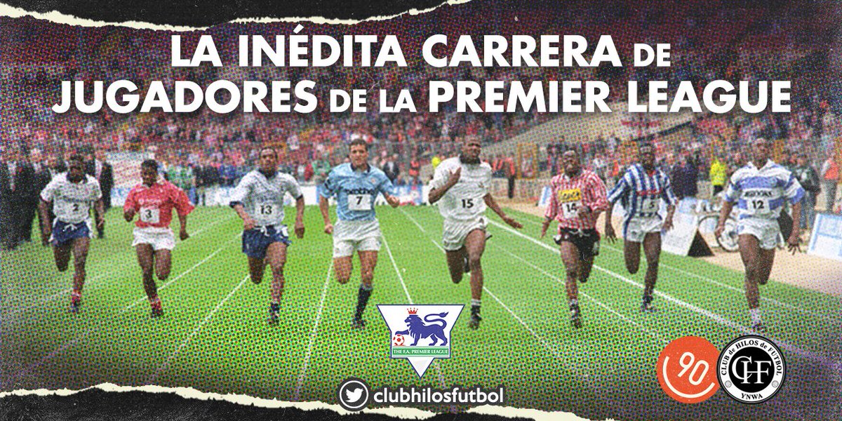 clubhilosfutbol's tweet photo. Imaginate si el jugador más rápido de todos los clubes de las cuatro primeras divisiones del fútbol inglés corriera para ver quién es el más veloz.
Aunque no lo creas, exactamente eso pasó en Abril de 1992, y ganó el que tenía resaca. https://t.co/duoaBME7F5