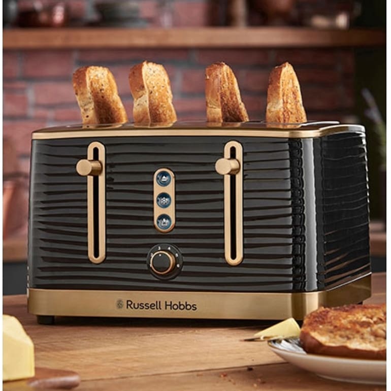 AnnDeluxxe's tweet photo. Make a stunning statement on your kitchen counter with the Inspire Brass 4 Slice black Toaster. Combining a classic, modern with a strong brass finish – this toaster adds a touch of class to any kitchen

Shop here: https://t.co/iiG0jLXulv https://t.co/qRa1uccvZd