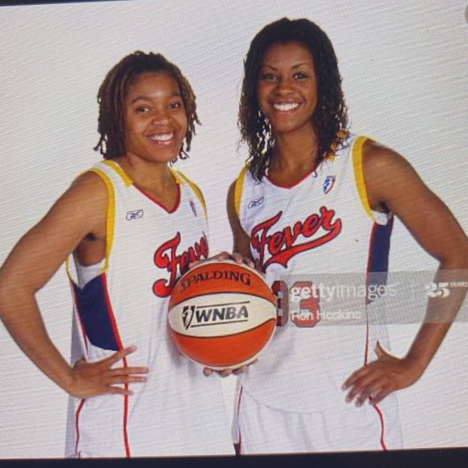 IrishCoachIvey's tweet photo. Excited to celebrate the 25th @WNBA Season today! It was a dream come true to play in the W! Luckily I had the chance to play with my mentor and now Associate Head Coach🍀@CoqueseWashing !!! Let’s Goooooo #WNBA #grateful https://t.co/SLAQQEaeo9
