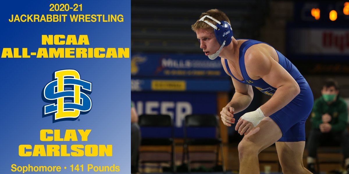 Wrestling his way to All-America honors this past March in St. Louis was sophomore 141-pounder Clay Carlson. Clay finished eighth in his first trip to nationals.
#GetJacked