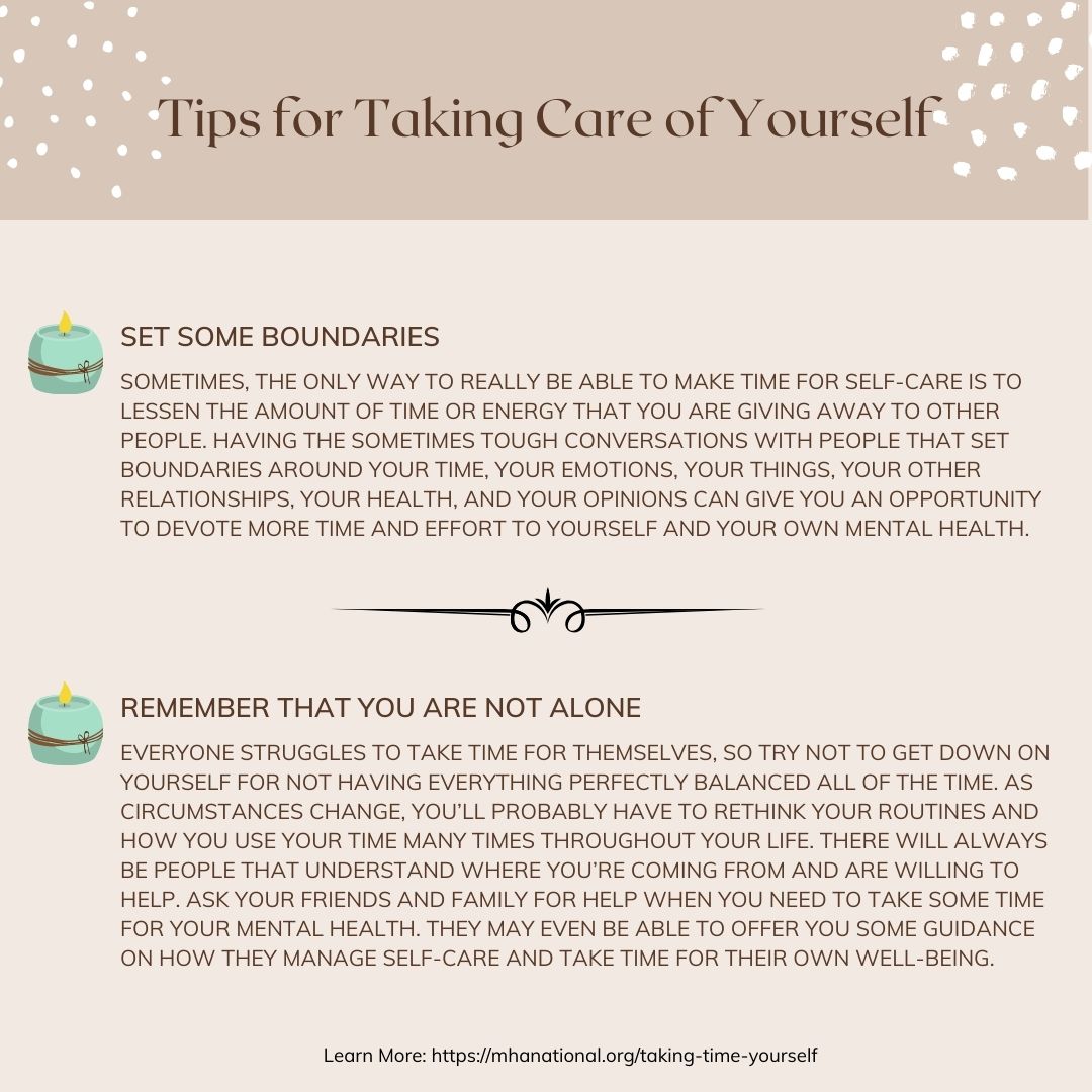 GivingSpacePod's tweet image. How do you take time and care for yourself? 

#MentalHealthMonth #Selfcare #boundaries #notalone #mentalhealth #wellness #mindfulness #acceptance #blackmentalhealth #joy #centering #health #mentalwellness #calm #peace #healing