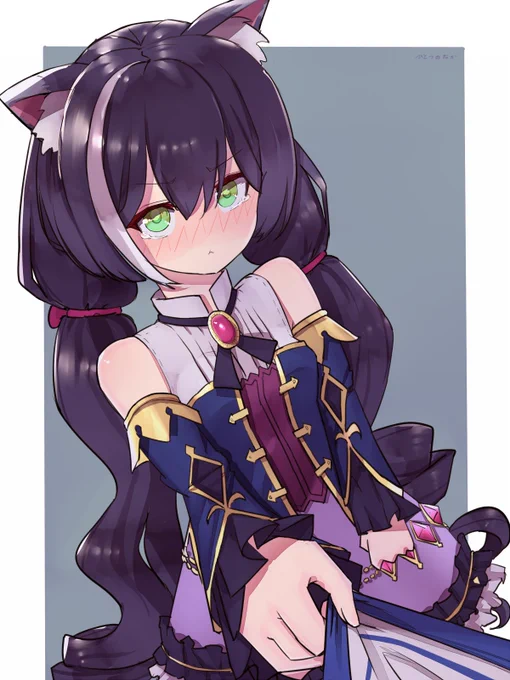 袖引っ張りキャル 
