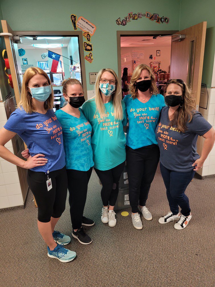 Do your best! YOU are more than a test score! <a href="/BonhamG5Nation/">Bree Bonham</a> <a href="/MrsPasswater/">Mrs. Passwater</a> <a href="/G5MrsBlanden/">Whitney Blanden</a> <a href="/mrs_rosin/">Jeanette Rosin</a> #1lisd #storyofmason @PerkinsClass2 thank you for inspiring us to do shirts!🙌#1lisd #storyofmason