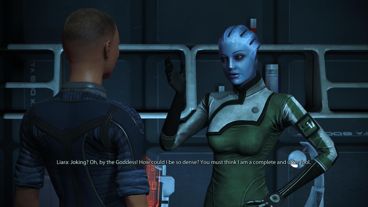 BS_artsss's tweet image. I've missed nerdy awkward Liara so much😂