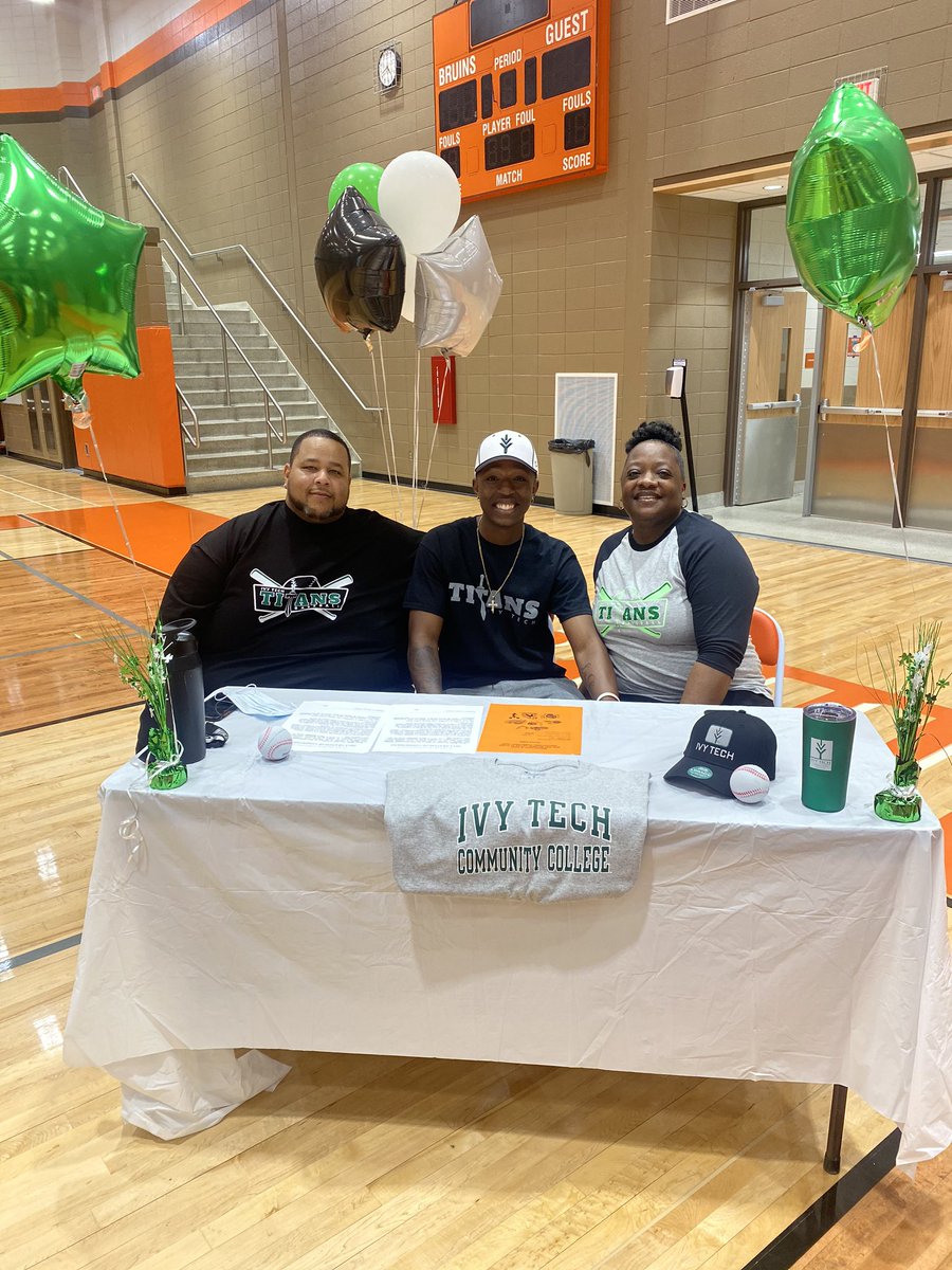 Congratulations Tarron White on signing to play Baseball at Ivy Tech and study Engineering &amp; Technology!