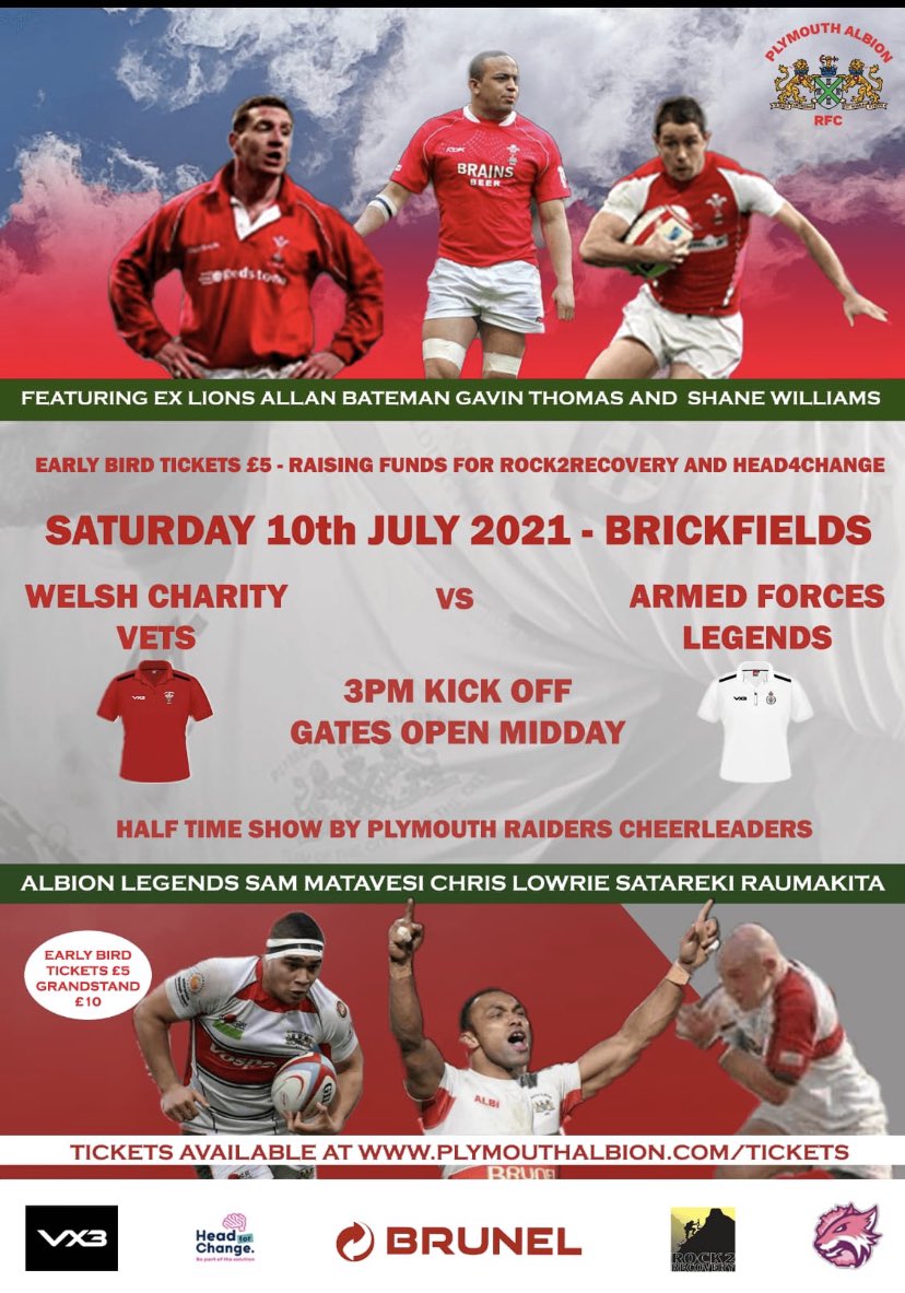 Looking forward to playing for @WelshCharityVet v Combined Service!

Thank you to <a href="/ccbentos/">Chris Bentley</a> for organising it!