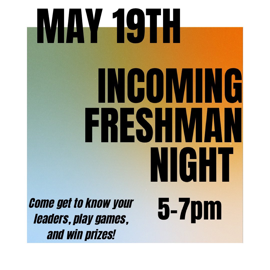 All incoming band freshmen you are invited to this fun event! Come on Wednesday May 19th from 5-7pm to the SOS hall (through door 17) to meet your leaders, play games, win prizes, and watch DCI! Please come and invite other incoming SOS band freshmen!
