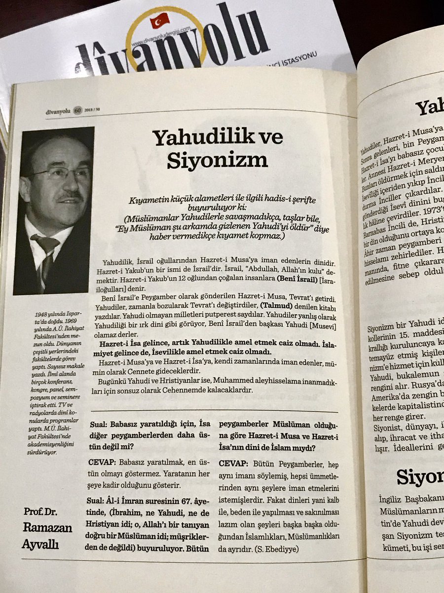 merkul's tweet photo. Yahudilik ve Siyonizm. Yahudilerin gayesi.
Siyonizm nedir?
Siyonizm teşkilatının kuruluşu...
#teröristisrail #israil #terrorisrael #terrorisreal #filistin #divanyoludergisi #ramazanayvallı #profdrramazanayvallı https://t.co/MBBnTUBcMl