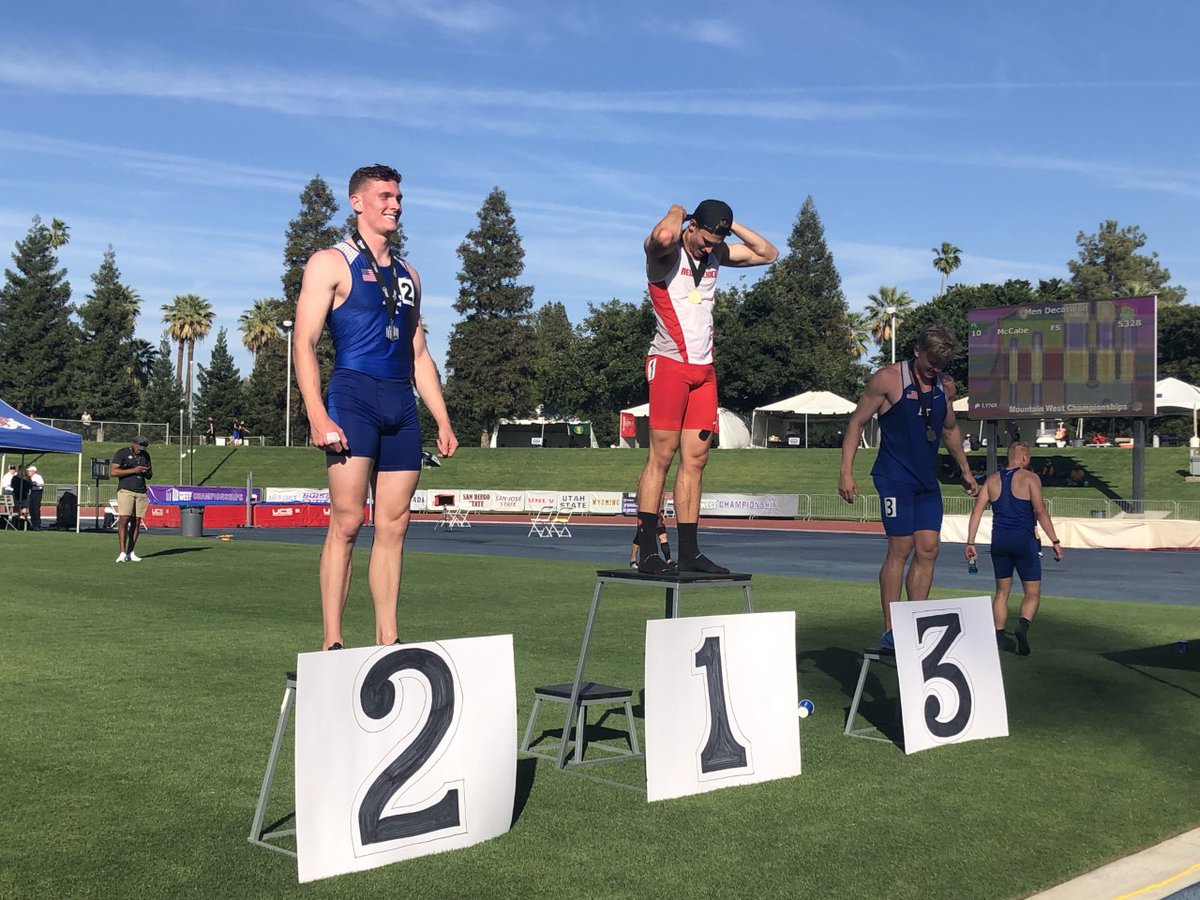 UNMLoboXCTF's tweet photo. Camillo Dunninger comes in first place in the Mens Decathlon with a total of 7,481 points!

#GoLobos | #WeAreNM https://t.co/MYkKdC0S3X