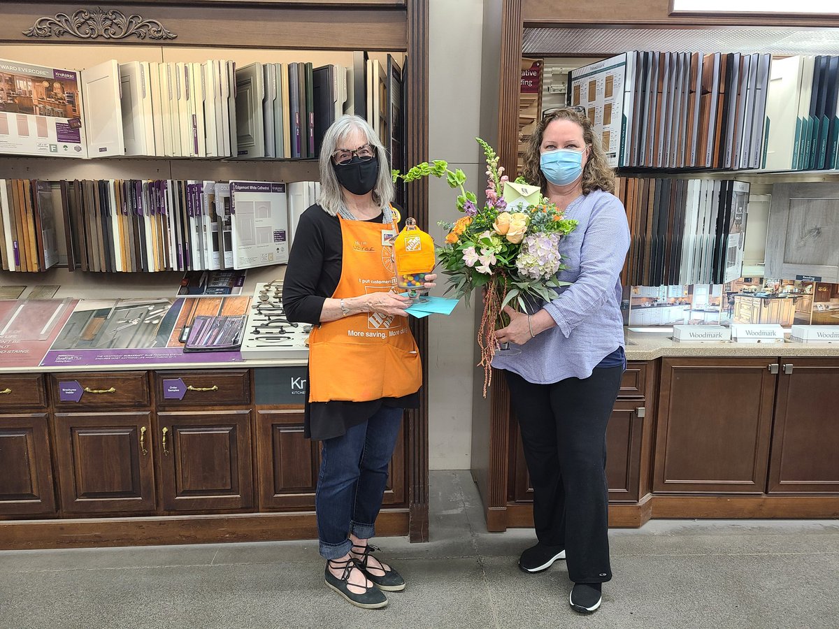 brhodes916's tweet photo. Congratulations to Joyce for Home Depot retirement. https://t.co/rtUFO1MSKl