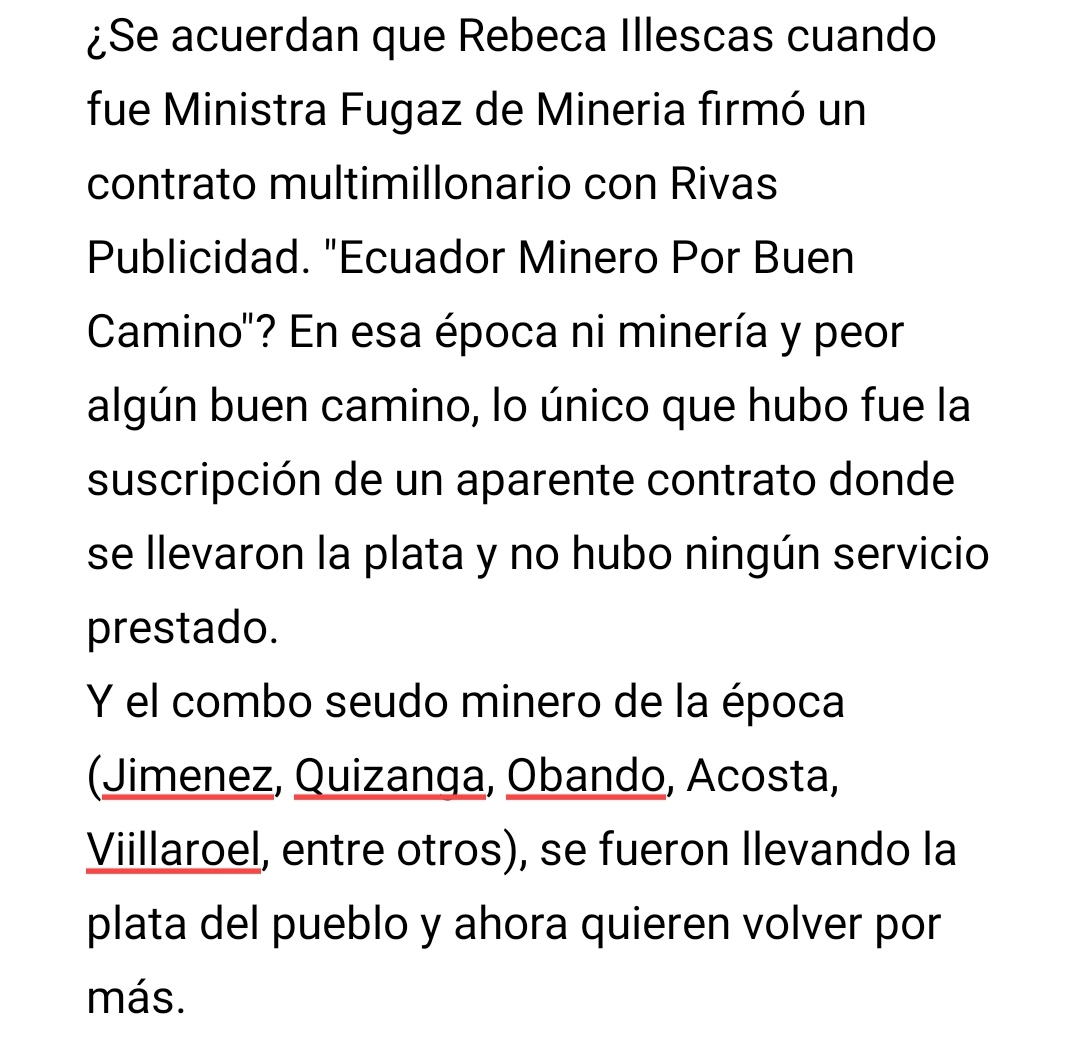 Presidente <a href="/LassoGuillermo/">Guillermo Lasso</a> antes de designar a su próximo gabinete, especialmente la cartera de recursos naturales no renovables, asesórese que no le metan gato por liebre con los ex revolucionarios que solo llegaron a hacer fortuna. <a href="/CesarMongeO/">César Monge Ortega</a> <a href="/juancaholguin/">Juan Carlos Holguin</a> <a href="/CREOEcuador/">Movimiento CREO Ecuador</a>
