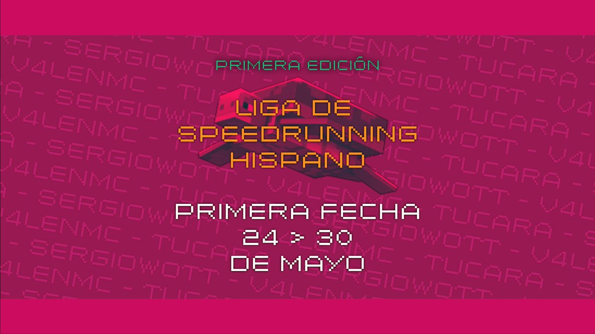 LdSH_MC's tweet photo. 5/5

Todo está listo.

Bienvenidxs a la Liga de Speedrunning Hispano. ⭐️ https://t.co/xpzZ6b6yaX