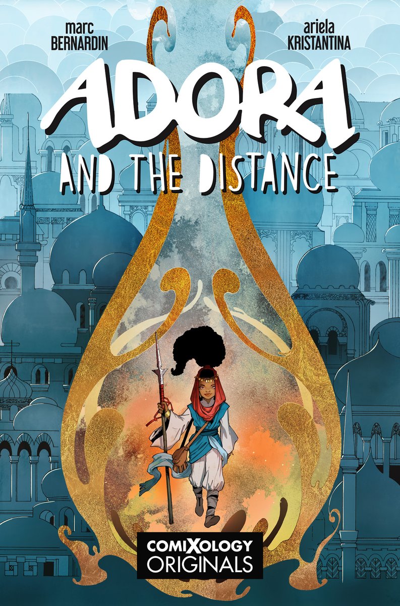 ARIELAkris's tweet photo. My upcoming, finished, variant cover, and short project:
CHAIN (W) @Ssnyder1835
ADORA and The Distance (W) @marcbernardin
Many Deaths of Laila Starr (W) @therightram 
Loss of Our Land (W/A) yours truly

ADORA's color by @jessicakholinne 
Loss of Our Land's letter by @bernardobri https://t.co/yQTv5wOFNM