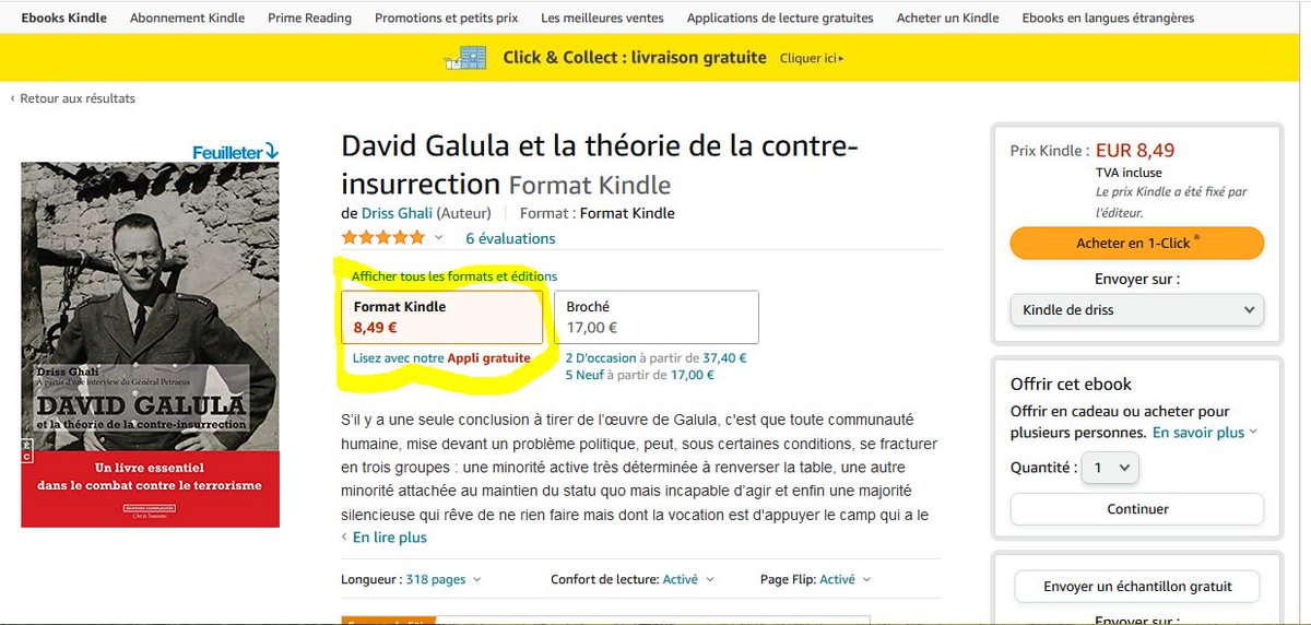 DrissG5's tweet photo. Ma biographie de David Galula a gagné une version Kindle!
#davidgalula #galula #kindle #insurrection #contreinsurrection https://t.co/2TofwMAGaC