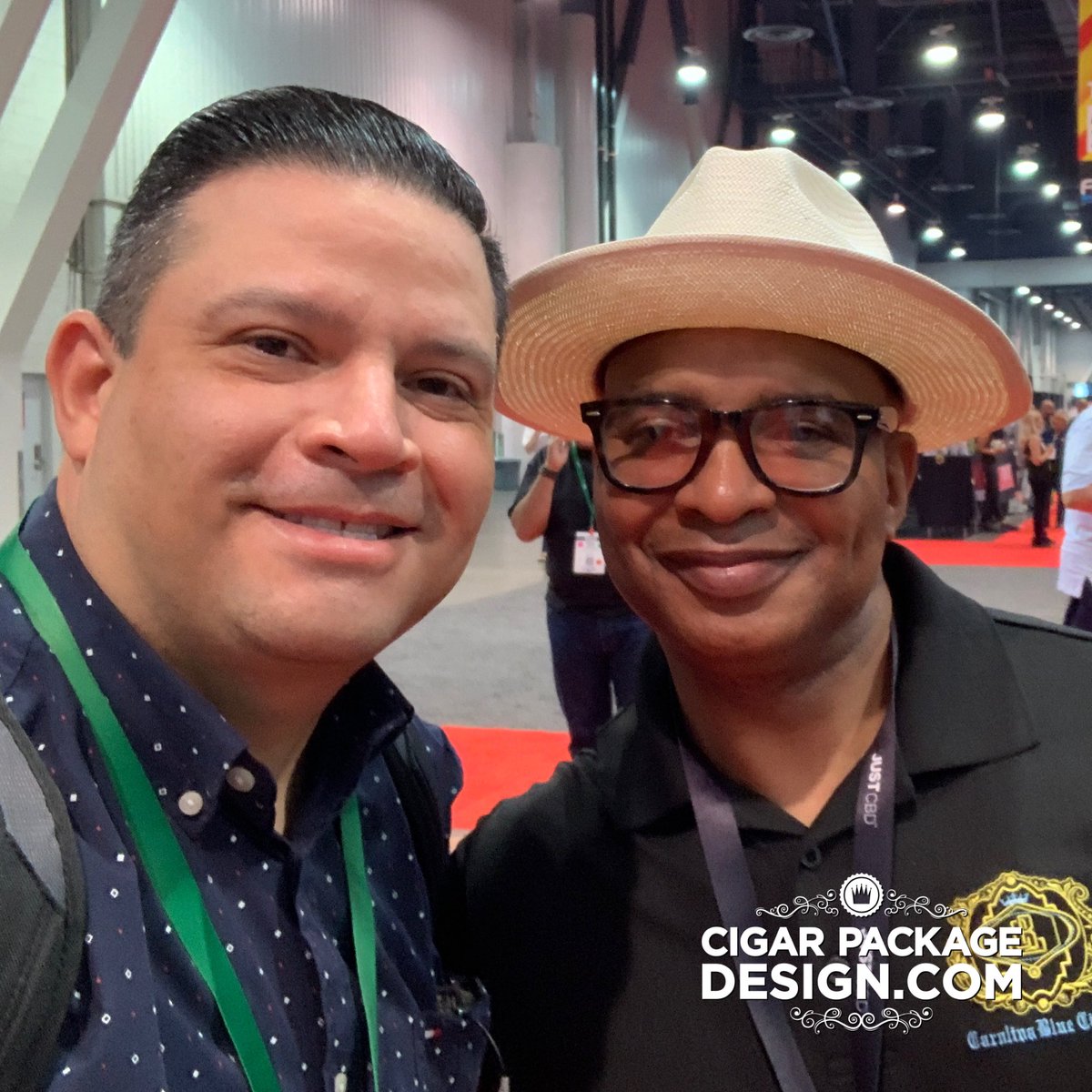 CigarPkgDesign's tweet photo. Last day at @tobaccoplusexpo with @carolinabluecig - Absolutely great meeting Chris, and already looking forward to our next encounter. #tpe21 #cigarpackagedesign https://t.co/nif2daATmT