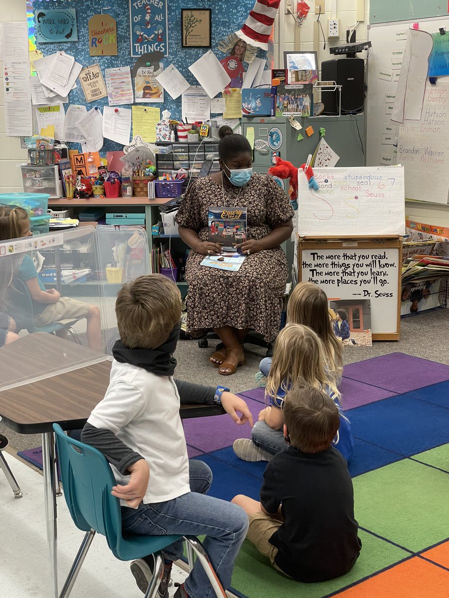 SburchSharon's tweet photo. @volusiaschools @vcsvpk Our class loved her visit. Excellent book. We’re going to read it again the last week of VPK. @vcsvpk https://t.co/fMrYI1e7Ou