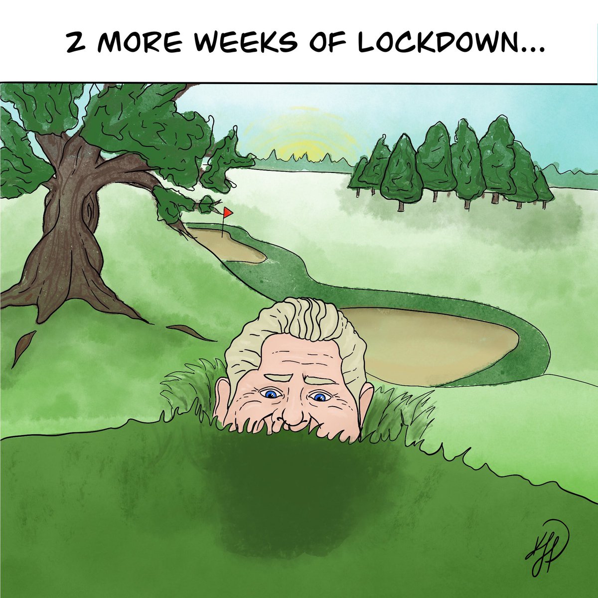 Sorry folks, #DougFord saw his shadow yesterday and now we all need to stay inside for an additional two weeks. #ontariolockdown #covid #isolation #Ontario #comics #onpoli
