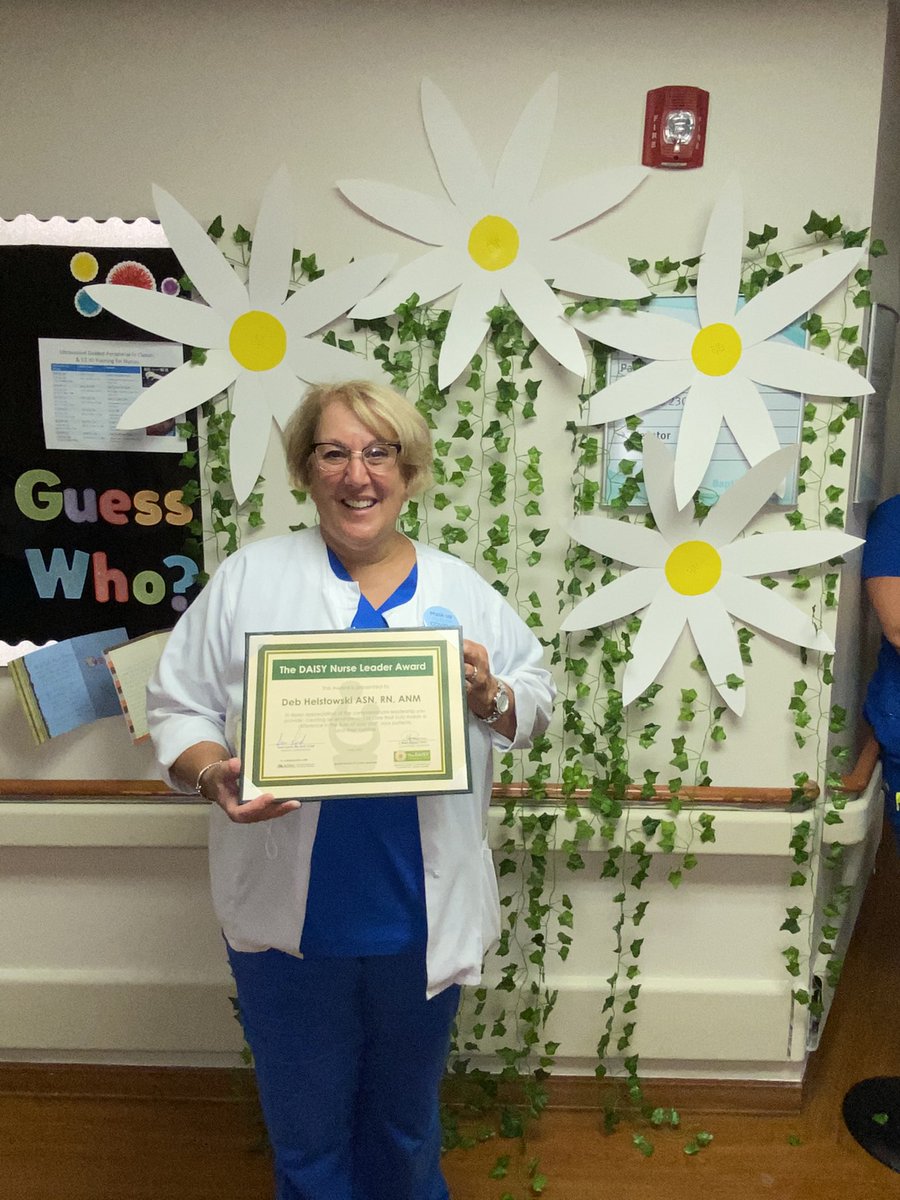 jmmitrick's tweet photo. Congrats to our #BaptistBeaches Daisy Nurse Leader of the Year Award winner Deb Helstowski! We appreciate all you do for our PCU team and patients #BaptistProud https://t.co/OL0Rs3Ns7S