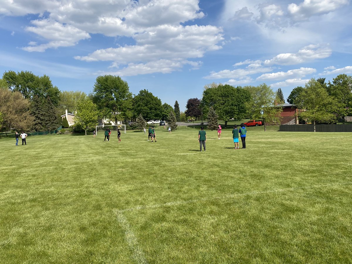 We love a sunny Friday afternoon soccer practice! Thanks for being our secret goalie today <a href="/CLPrincipalD93/">Chris Pietroski</a>  <a href="/SMSD93Athletics/">Stratford Athletics</a> <a href="/MissPenninger26/">Ms. Penninger</a>  ⚽️🥅☀️