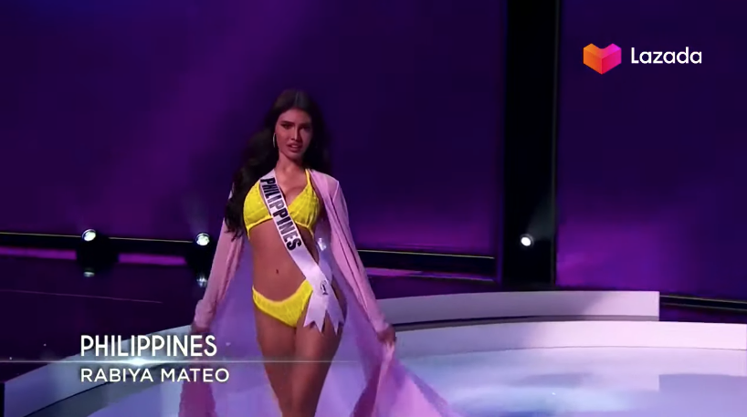 PhilippineStar's tweet photo. FLAUNT IT, RABIYA 🔥

Miss Philippines Rabiya Mateo struts down the runway in a yellow swimwear during the Miss Universe preliminary competition. #MissUniverse2020 #PrelimPina5 #AribaRabiya https://t.co/atbzBiSdIg